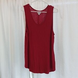 LuLaRoe Red Scoop Neck Tank Top